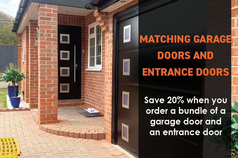 Matching garage door and entrance door - Get 20% OFF when you order an entrance door and garage door together